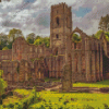 Fountains Abbey Building 5D Diamond Painting