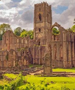 Fountains Abbey Building 5D Diamond Painting