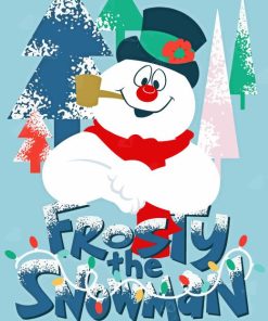 Frosty Snowman 5D Diamond Painting