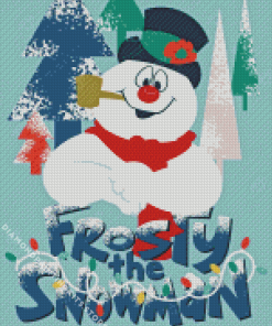 Frosty Snowman 5D Diamond Painting