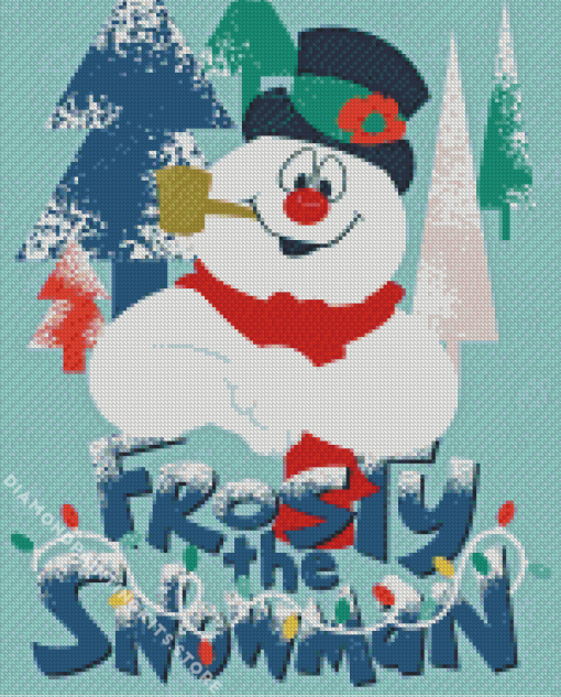 Frosty Snowman 5D Diamond Painting