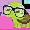 Green Turtle With Glasses 5D Diamond Painting