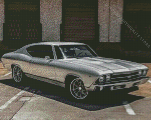 Grey Chevelle Super Sport 5D Diamond Painting