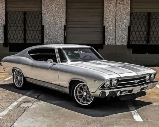 Grey Chevelle Super Sport 5D Diamond Painting