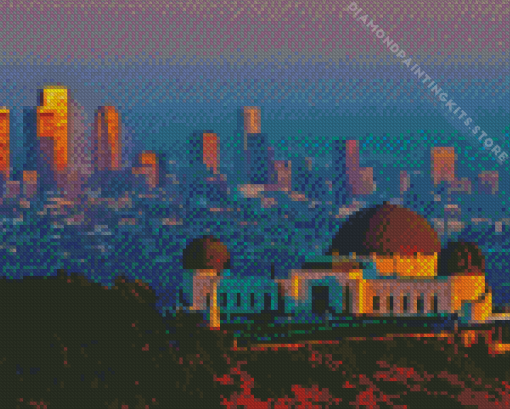 Griffith Observatory 5D Diamond Painting