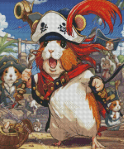 Guinea Pig Pirate 5D Diamond Painting