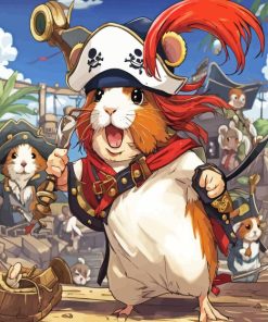 Guinea Pig Pirate 5D Diamond Painting