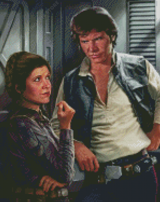 Han Solo And Princess Leia 5D Diamond Painting