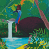 Illustration Cassowary Bird 5D Diamond Painting