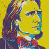 Illustration Franz Liszt 5D Diamond Painting