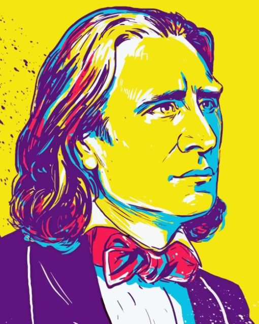 Illustration Franz Liszt 5D Diamond Painting