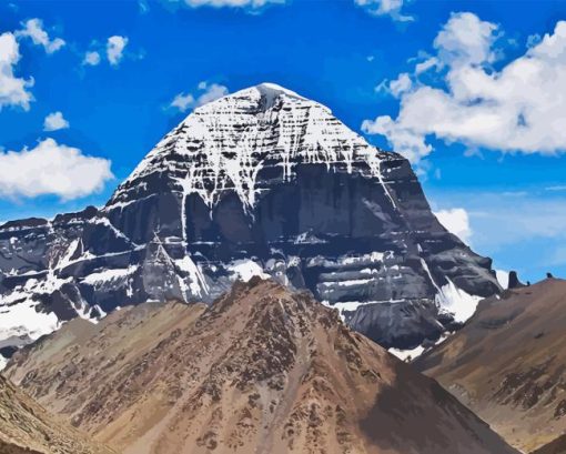 Kailash Mansarovar 5D Diamond Painting