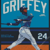 Ken Griffey JR Baseball Poster 5D Diamond Painting