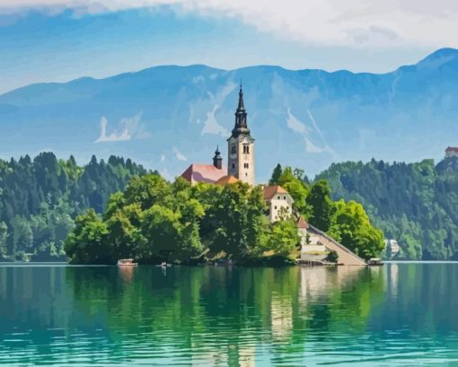 Lake Bled 5D Diamond Painting