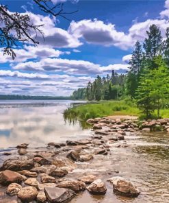 Lake Itasca 5D Diamond Painting