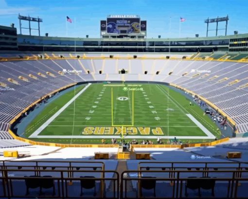 Lambeau Stadium 5D Diamond Painting