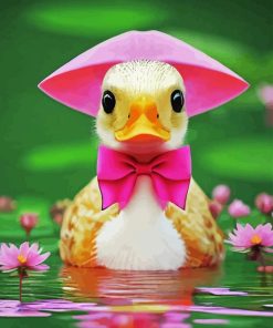 Little Duck And Flowers 5D Diamond Painting