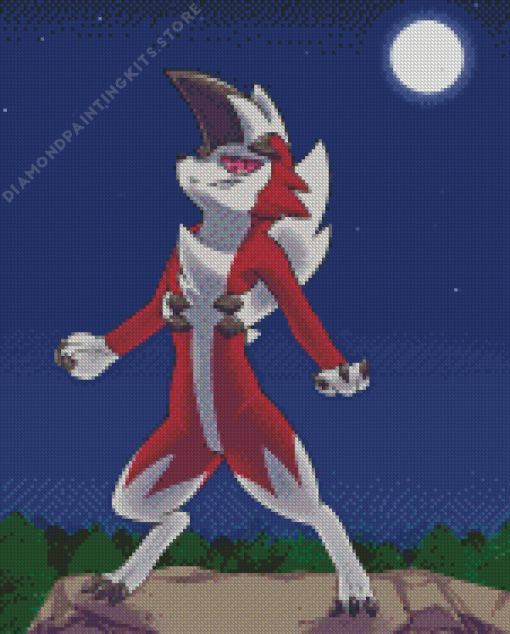 Lycanroc 5D Diamond Painting