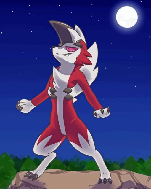 Lycanroc 5D Diamond Painting