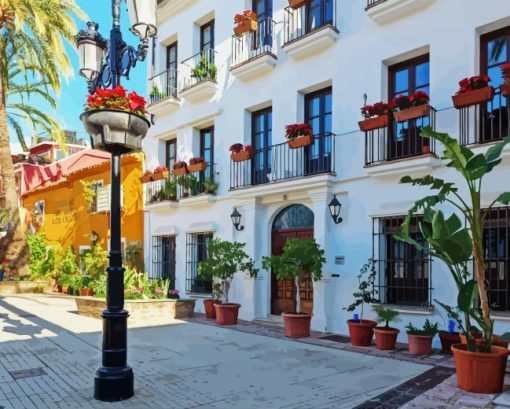 Marbella Old Town 5D Diamond Painting