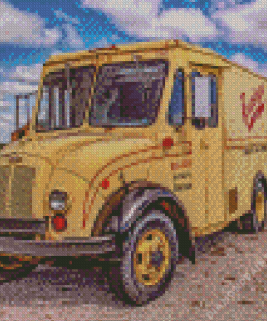 Milk Truck 5D Diamond Painting