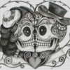 Day of The Dead Love 5D Diamond Painting