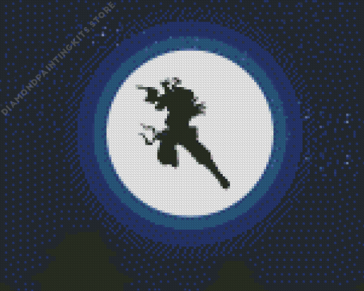 Moonlight Ninja Silhouette 5D Diamond Painting