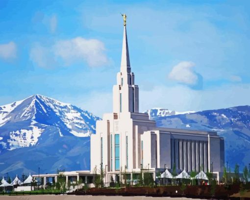 Oquirrh Temple 5D Diamond Painting