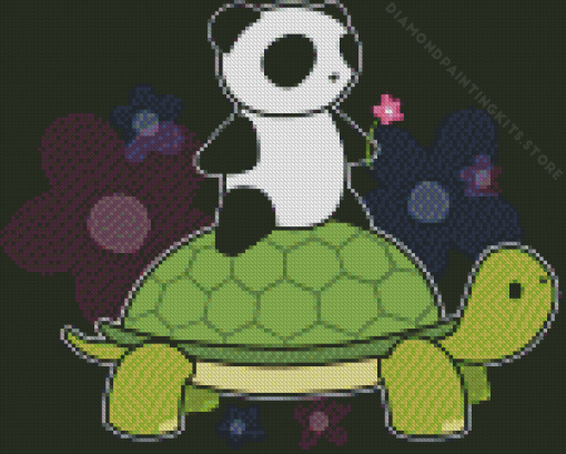 Panda and Turtle 5D Diamond Painting