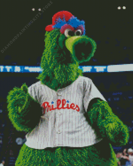 Phillies Phanatic 5D Diamond Painting