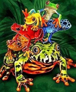 Pile Up Frogs 5D Diamond Painting