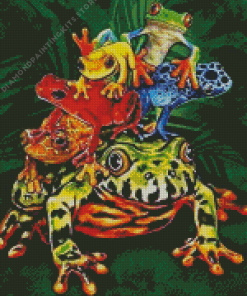 Pile Up Frogs 5D Diamond Painting