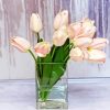 Pink Tulips in Vase 5D Diamond Painting