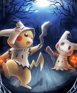 Pokemon And Mimikyu 5D Diamond Painting