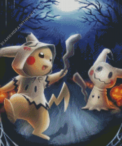 Pokemon And Mimikyu 5D Diamond Painting