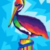 Pop Art Pelican Bird 5D Diamond Painting