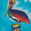 Pop Art Pelican Bird 5D Diamond Painting