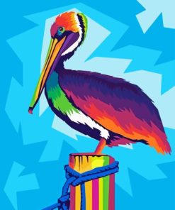 Pop Art Pelican Bird 5D Diamond Painting