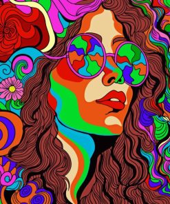 Psychedelic Woman 5D Diamond Painting