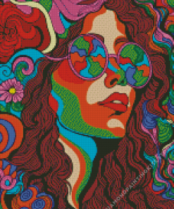 Psychedelic Woman 5D Diamond Painting