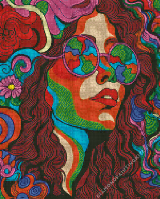 Psychedelic Woman 5D Diamond Painting