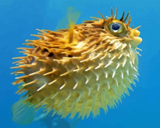 Floating Puffer Fish 5D Diamond Painting