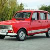 Red Renault 4 5D Diamond Painting