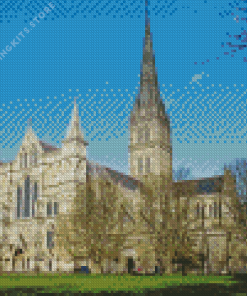 The Salisbury Cathedral 5D Diamond Painting