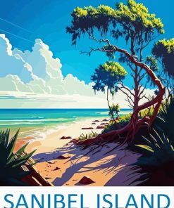 Sanibel Island Poster 5D Diamond Painting