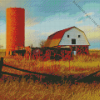 Silo And Barn 5D Diamond Painting