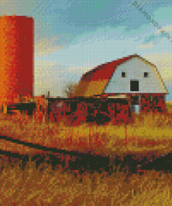 Silo And Barn 5D Diamond Painting