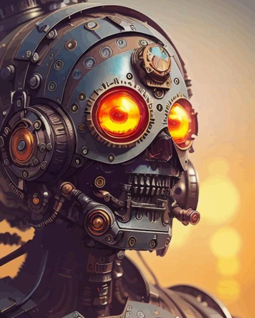 Steampunk Robot 5D Diamond Painting