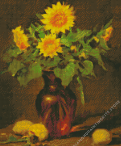 Sunflower and Lemons Art 5D Diamond Painting