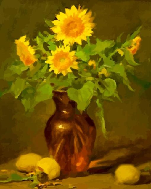 Sunflower and Lemons Art 5D Diamond Painting